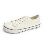Zapatillas de lona bajas (Color: Blanco, Talla - 41)